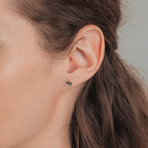 Пусеты Fiore Luna  Grey, SWE2127/2 GRE G фото 4